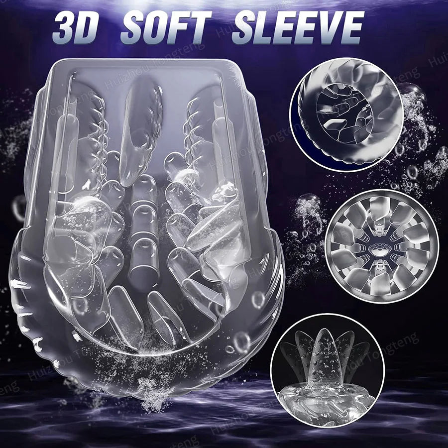 Automatic Male Masturbator Penis Pump Sucking Vibrating Thrusting Rotating 100% Waterproof Blowjob Adult Sex Toy Stroker For Men