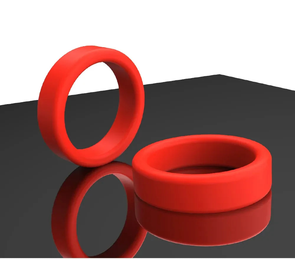 Cock Ring Durable Silicone Penis Rings Male Delayed Ejaculation Rubber Rings Sex Toy For Men Couple Stretcher Scrotum Rings