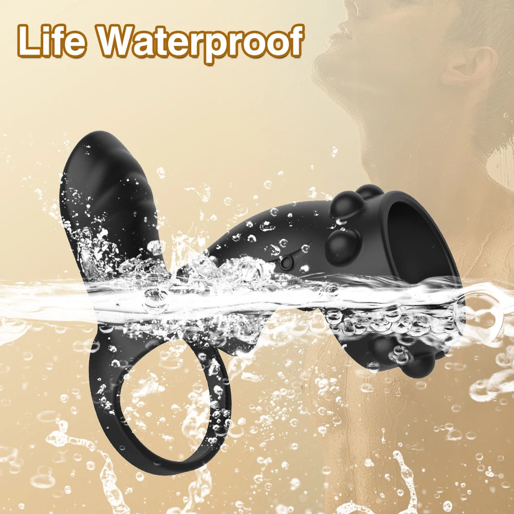 Sex Toys for Men Vibrating Penis Ring Delayed Ejaculation Cock Ring Clitoris G Spot Stimulation Male Penis Massage Couples Toy