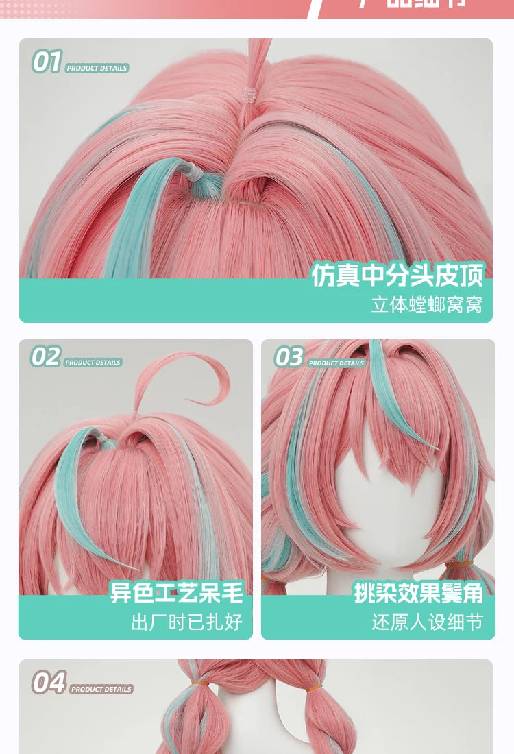 IN STOCK Newly Game Genshin Impact Varesa Cosplay Wig Halloween Party Christmas Role Playing Comic New Sexy wig Free cap 95cm