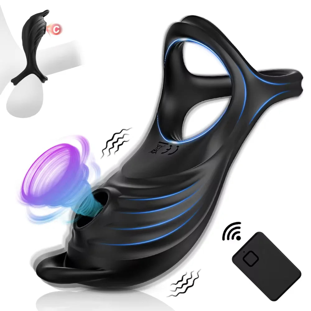 Cock Ring for Men Sucking Clitoral Vibrator Delay Ejaculation Sex Toys for Couples Clitoral stimulator Adult Penis Ring Cockring