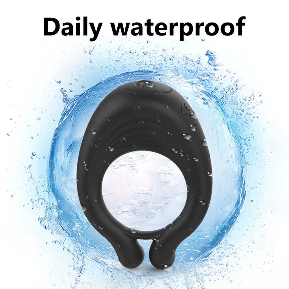 Cock Vibrator Ring Man Penis Powerful Vibrating Cock Ring Couple Rings Penisring Delay Ejaculation Cockring Sex Toys for Adults