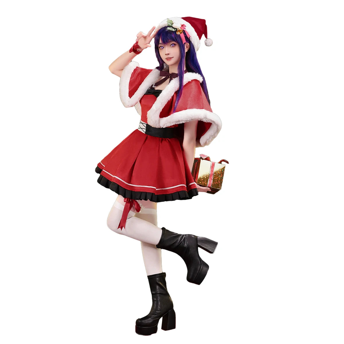 Sexy Anime Cosplay  Christmas  red   suit costume Women Cute Red Dress  Plus Size Role Playing Outfit Performance