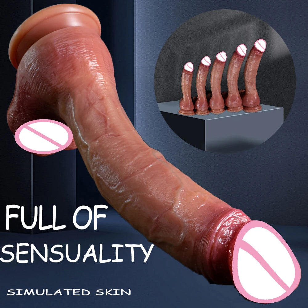 Oversized Soft Realistic Dildo Big Penis Suction Cup Dick Penetration Anal Adult Sex Toys/Anal Toy For Women Masturbation Dildos