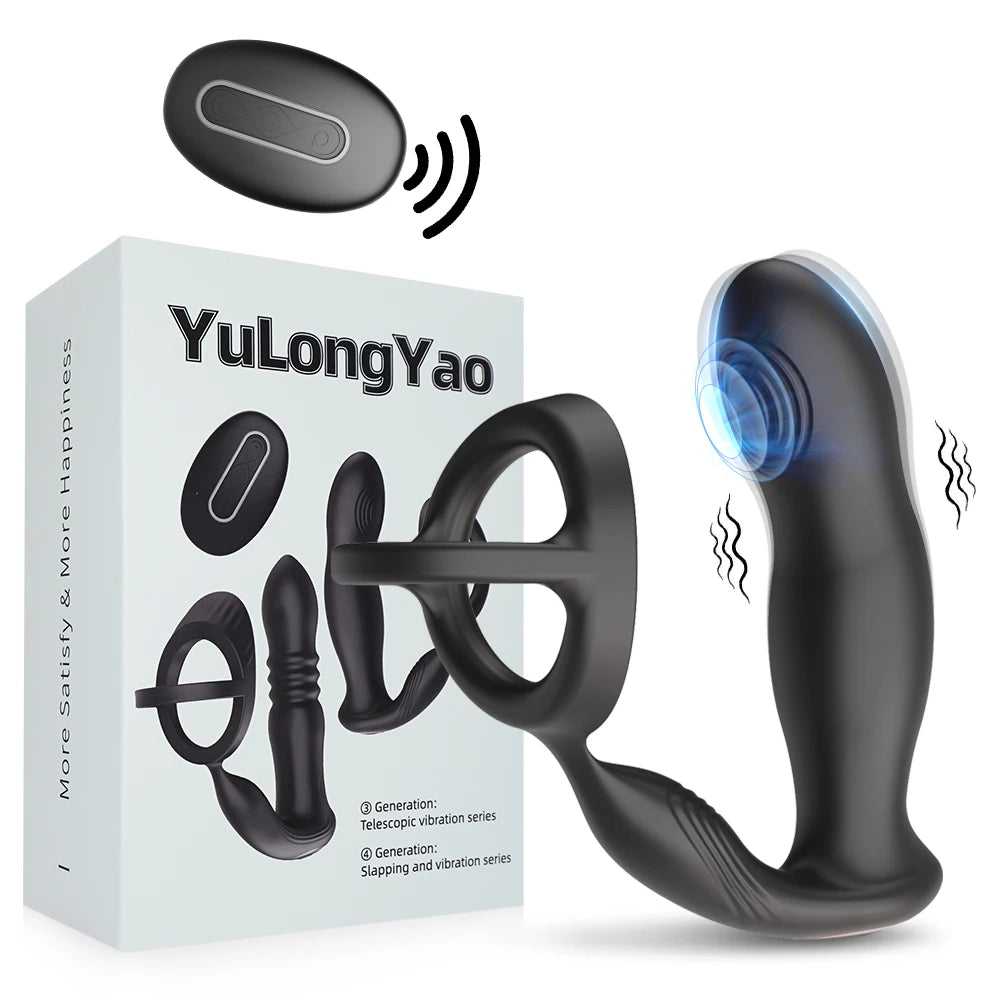 Sex Toys for Men Vibrating Penis Ring Delayed Ejaculation Cock Ring Clitoris G Spot Stimulation Male Penis Massage Couples Toy