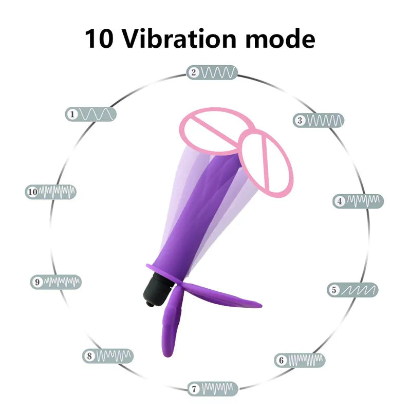 Double Penetration Anal Plug Dildo Butt Plug Vibrator For Men Strap On Penis Massage Vagina Plugs Adult Sex Toys For Couples 18+