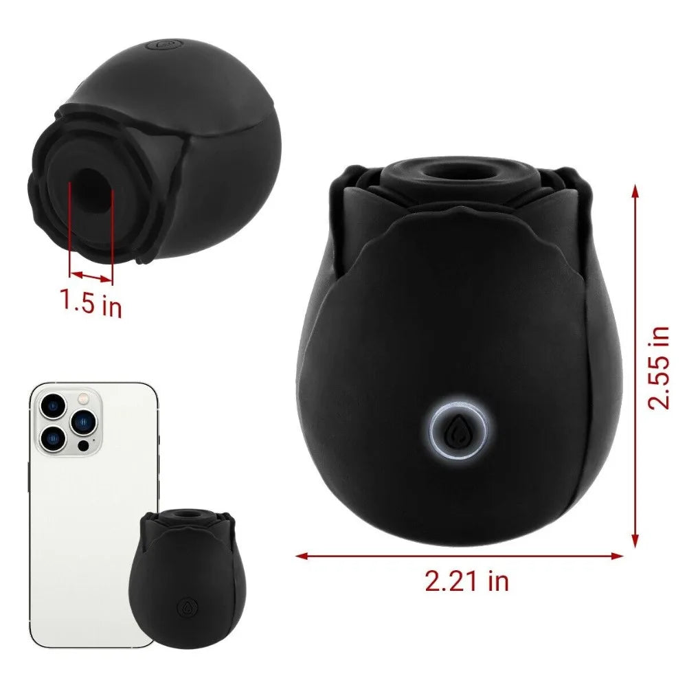 Rose-Sex Toys Dildo Vibrator for Women Clitoral Sucker Nipple Sucking Female G Spot Massager Stimulator Couples Adult Sex Games