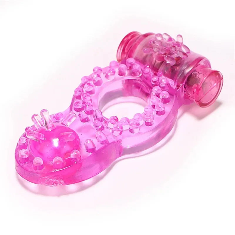 Cock Ring Vibrator - Vibrating Clitoral Stimulator, Strong Penis Erect Ring, Erection Enhance Sex Ability Product, Men’s Sex Toy