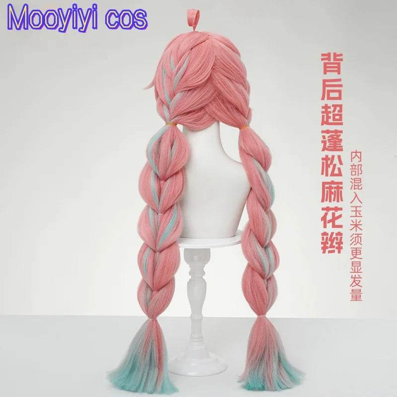 IN STOCK Newly Game Genshin Impact Varesa Cosplay Wig Halloween Party Christmas Role Playing Comic New Sexy wig Free cap 95cm