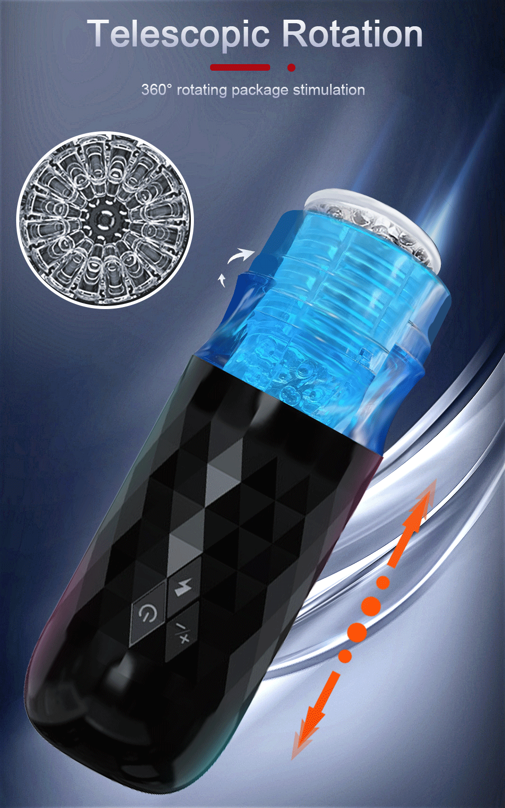 Automatic Male Masturbator Telescopic Rotation Vibration Man Masturbation Cup LCD Digital Simulation Blowjob Masturbator for Men