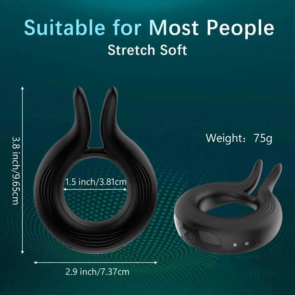 Cock Vibrator Ring Man Penis Powerful Vibrating Cock Ring Couple Rings Penisring Delay Ejaculation Cockring Sex Toys for Adults