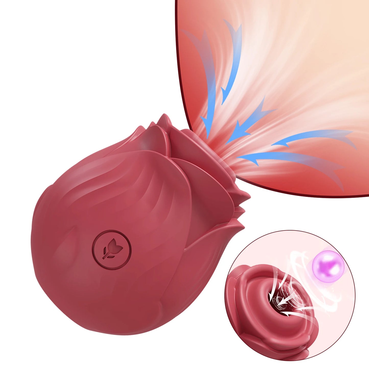 Sex Toy 2 In 1 Sucking Vibrator Nipple Penetration Vagina Rose-Vibrator Stimulator Masturbation Tools Women Audle Product 18+