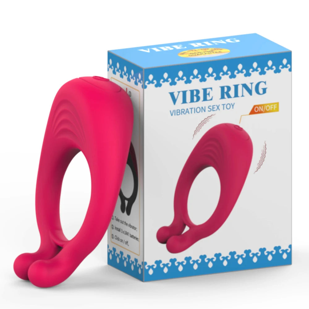 Cock Vibrator Ring Man Penis Powerful Vibrating Cock Ring Couple Rings Penisring Delay Ejaculation Cockring Sex Toys for Adults