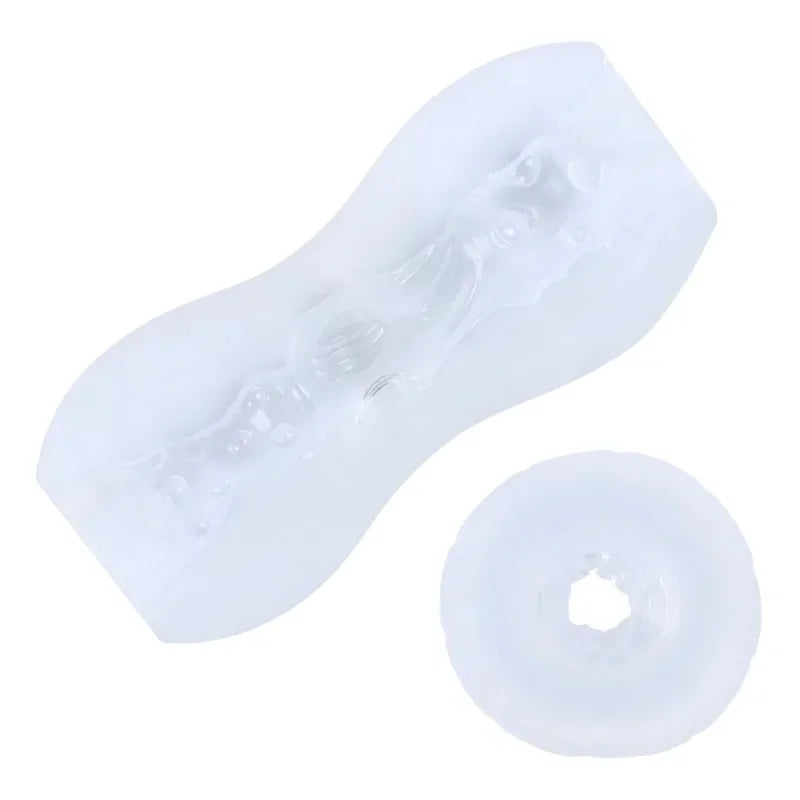 Sex Toy Male MasturbatorCup Sucking Penis Pump Glans Realistic Anal Pussy Vagina G-Spot Stimulator Transparent For Men Adult 18+