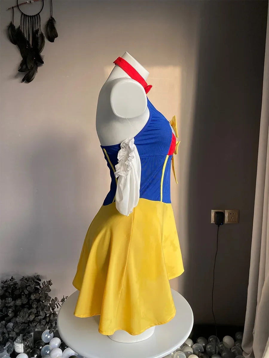 Sexy Maid Dress Outfit Exotic Style Kawaii Club Costume Cosplay Lolita Cute Sexy Women Uniform Dress Cute Bowknot Costumes