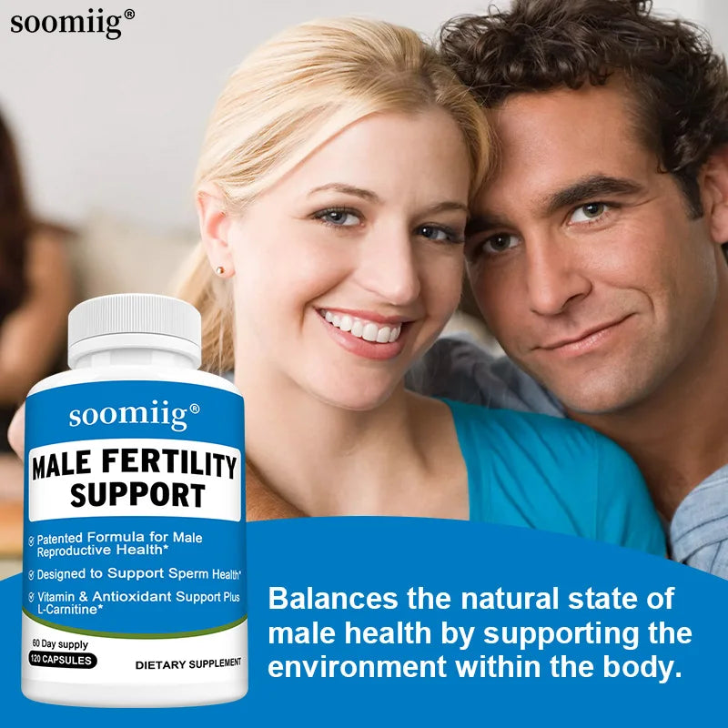 Men’s Reproductive Health Supplement - Fertility Balance, Vegan Non-GMO (30/60/120 Caps)