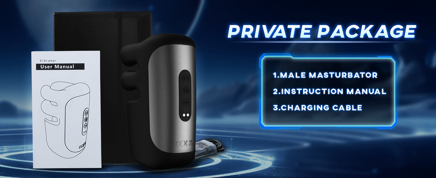 Male Masturbator Sex Toys for Men Penis Stroker Glans Mens Vibrator with Clamping Vibrating Modes Penis Trainer Blowjob Toy
