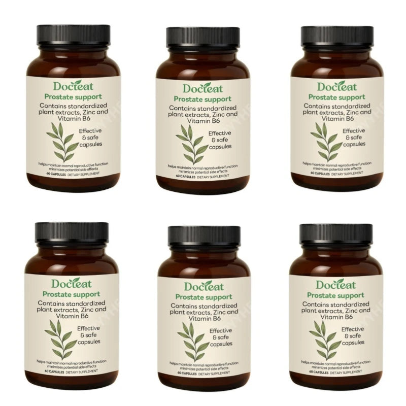 Saw Palmetto Capsules with Nettle Root Zinc Vitamin B6 Herbal Supplement for Men's Daily Wellness 60 Capsules