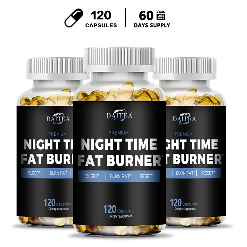 Nighttime Weight Loss Supplements - Thermogenic Metabolism Booster for Weight Loss and Immune Health