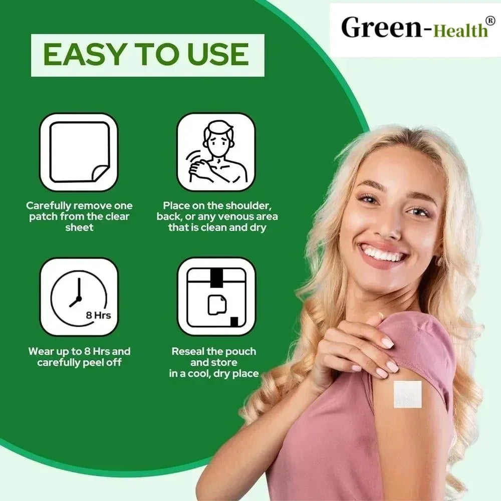 30 Count Women's Maca Root Transdermal Patches Boost Energy Support Hormone Balance And Menopause Symptoms