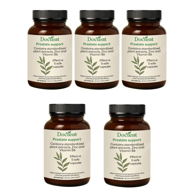 Saw Palmetto Capsules with Nettle Root Zinc Vitamin B6 Herbal Supplement for Men's Daily Wellness 60 Capsules