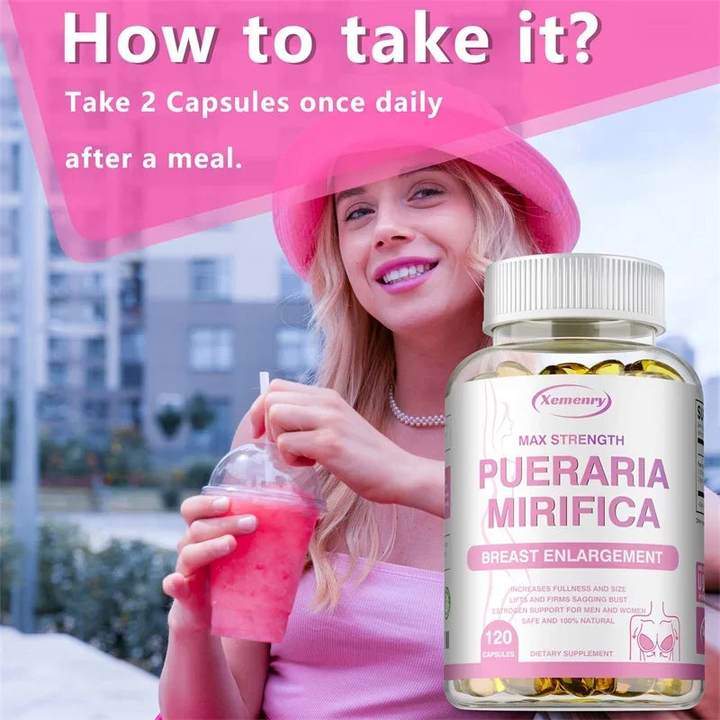 Pueraria Mirifica - Supports Women's Health, Balances Estrogen, Promotes Cell Growth, Relieves Menopausal Symptoms, Non-GMO