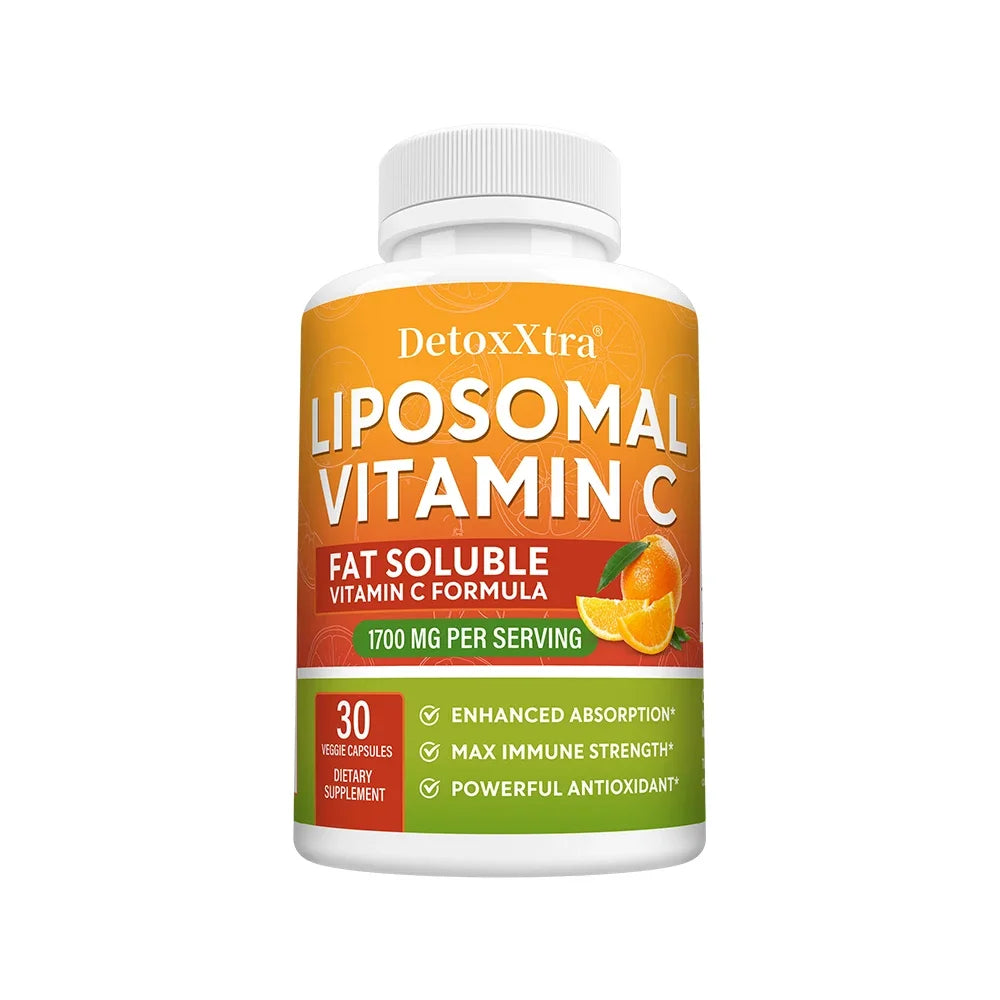 Liposomal Vitamin C 1700mg, High Absorption, Powerful Antioxidant, Supports Collagen Production, Immune & Skin Health