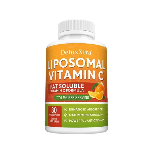 Liposomal Vitamin C 1700mg, High Absorption, Powerful Antioxidant, Supports Collagen Production, Immune & Skin Health