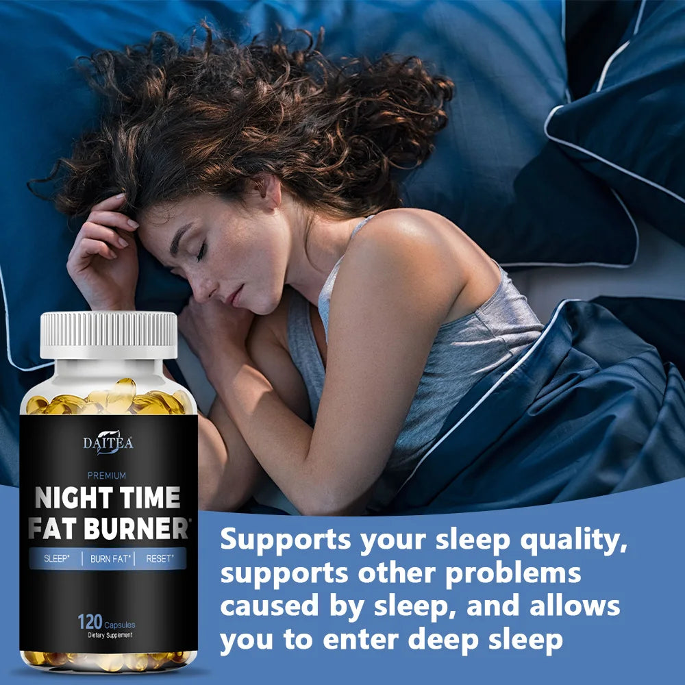 Nighttime Weight Loss Supplements - Thermogenic Metabolism Booster for Weight Loss and Immune Health
