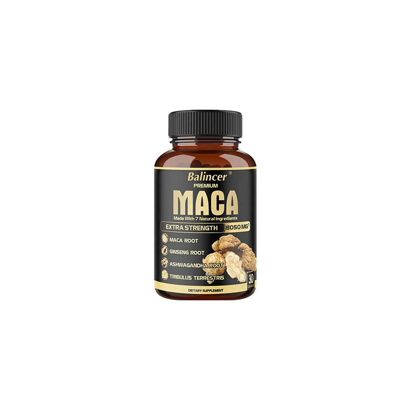 Powerful Maca Capsules, Boosts Vitality and Performance, Essential for Men, Supplement for Boosting Endurance and Strength
