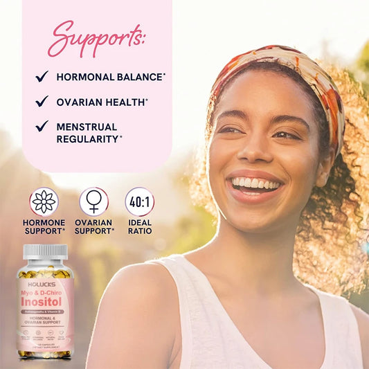 Inositol D-Chiro Supplement for Women, Hormonal Balance Support, Regulate Menstrual Cycle & Ovarian Health