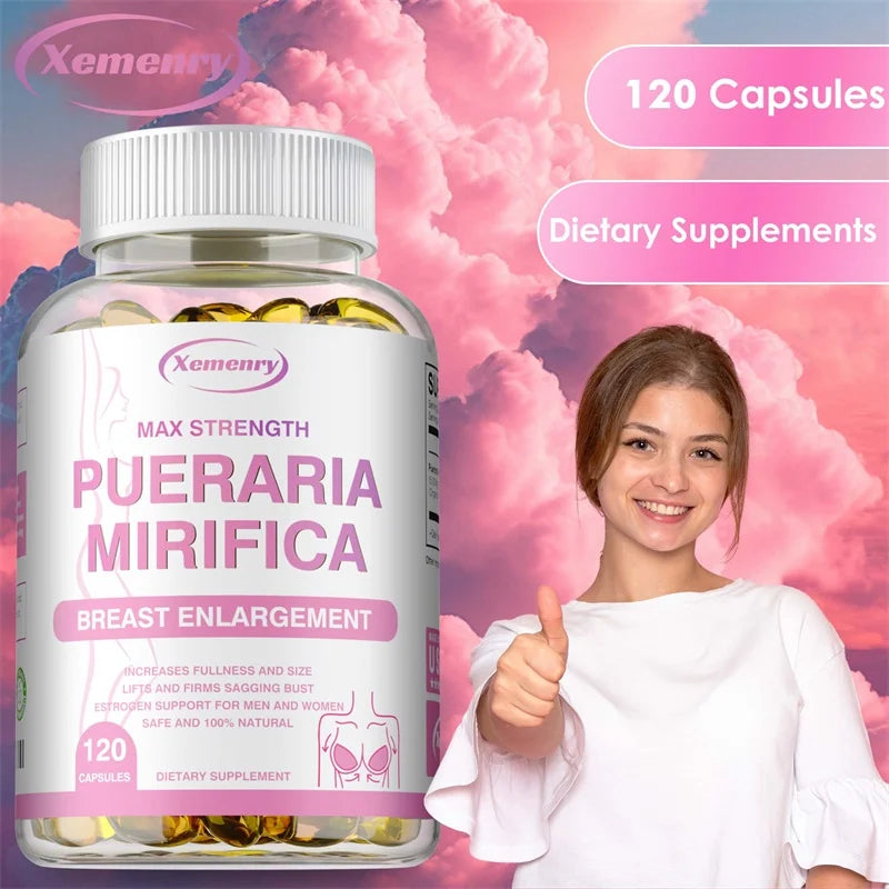 Pueraria Mirifica - Supports Women's Health, Balances Estrogen, Promotes Cell Growth, Relieves Menopausal Symptoms, Non-GMO
