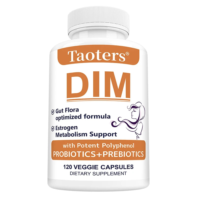 DIM Supplement - Support Hormone Balance, Menopause Prostate Health, Improve Sleep, Metabolism, Muscle Mass, Balances Gut Flora