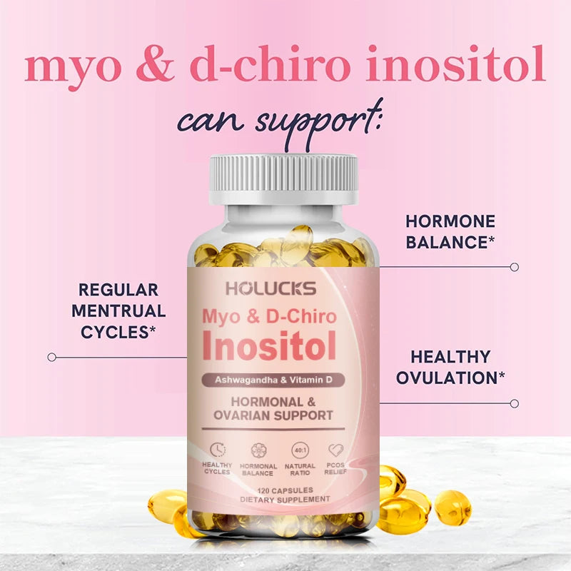 Inositol D-Chiro Supplement for Women, Hormonal Balance Support, Regulate Menstrual Cycle & Ovarian Health