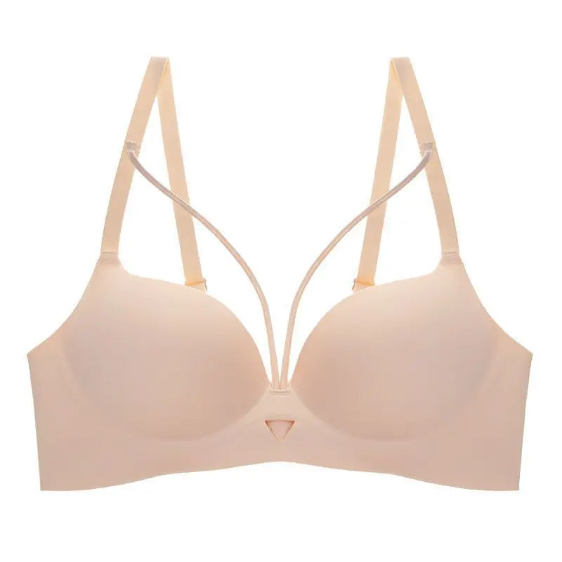 2025 New Arrival Sexy Leopard Print Bra for Woman Small Bust Lift Enhances Fullness Wire-Free Desire Seamless Bra Underwear