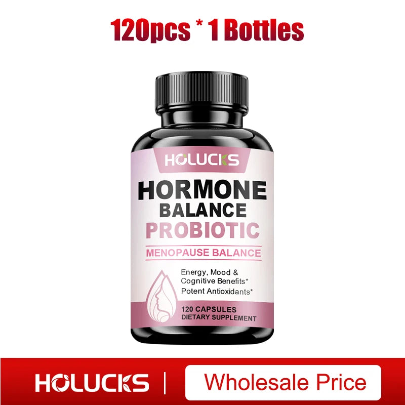HOLUCKS Hormone Balance Supplement for Women, with Maca Root, Tribulus, Ashwagandha, Support Menopause Relief, Mood & Energy