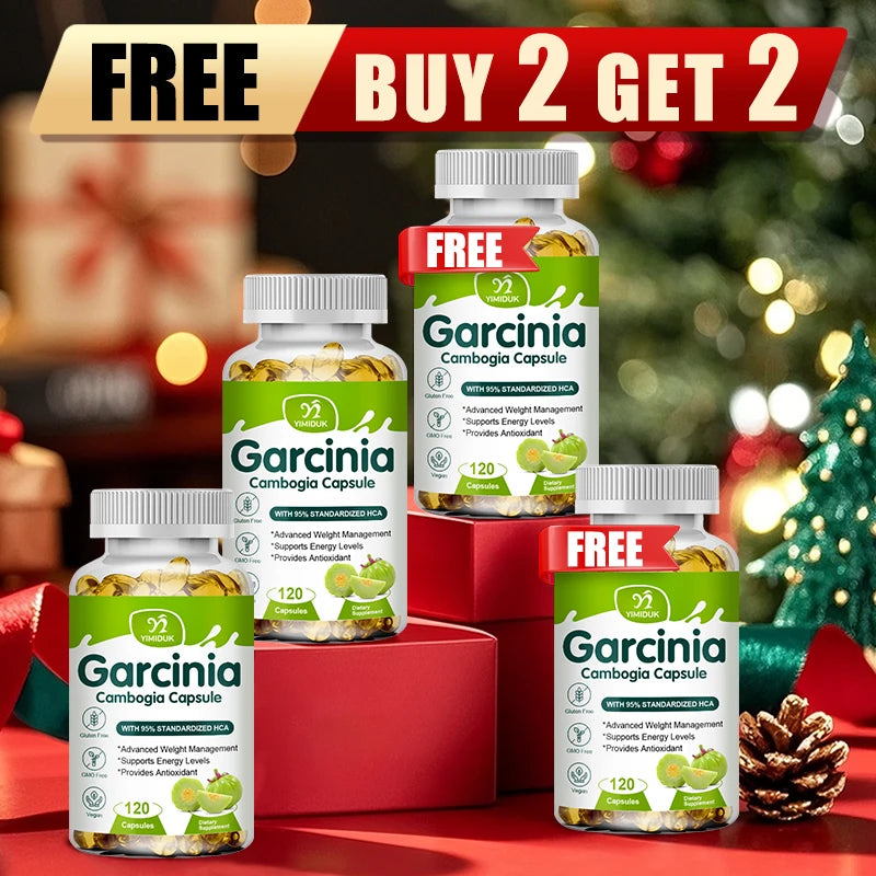 Buy 2 Get 2 Free! Garcinia Cambogia Extract Capsules, for Weight Loss, Energy Levels, Provides Antioxidant, Men & Women
