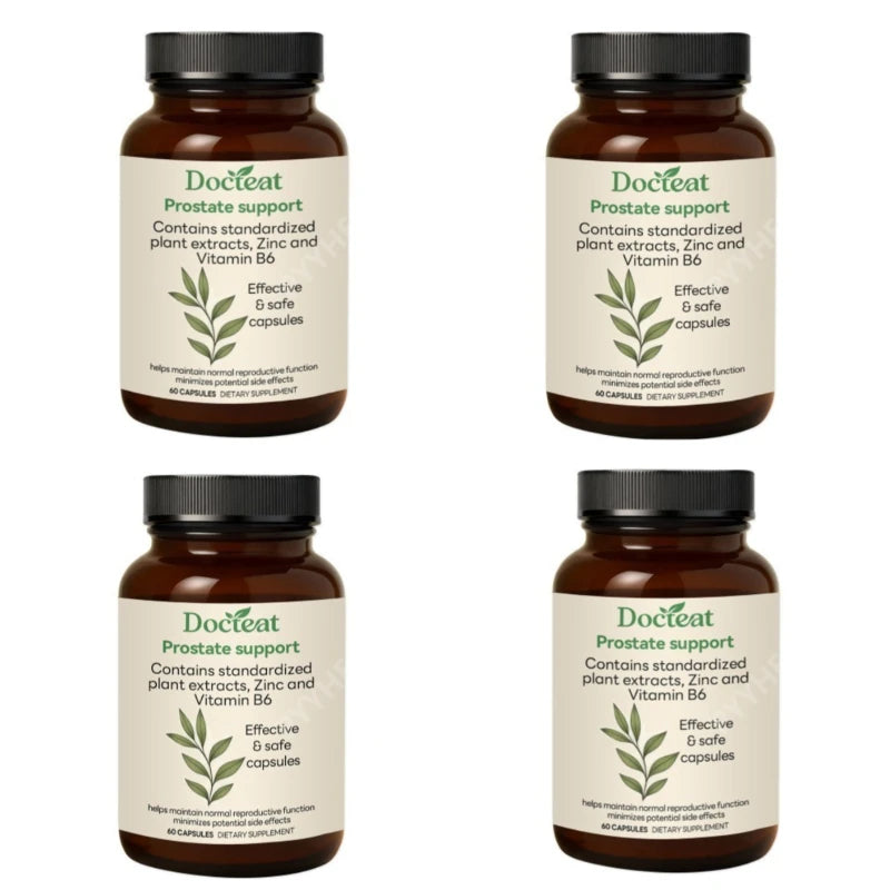 Saw Palmetto Capsules with Nettle Root Zinc Vitamin B6 Herbal Supplement for Men's Daily Wellness 60 Capsules