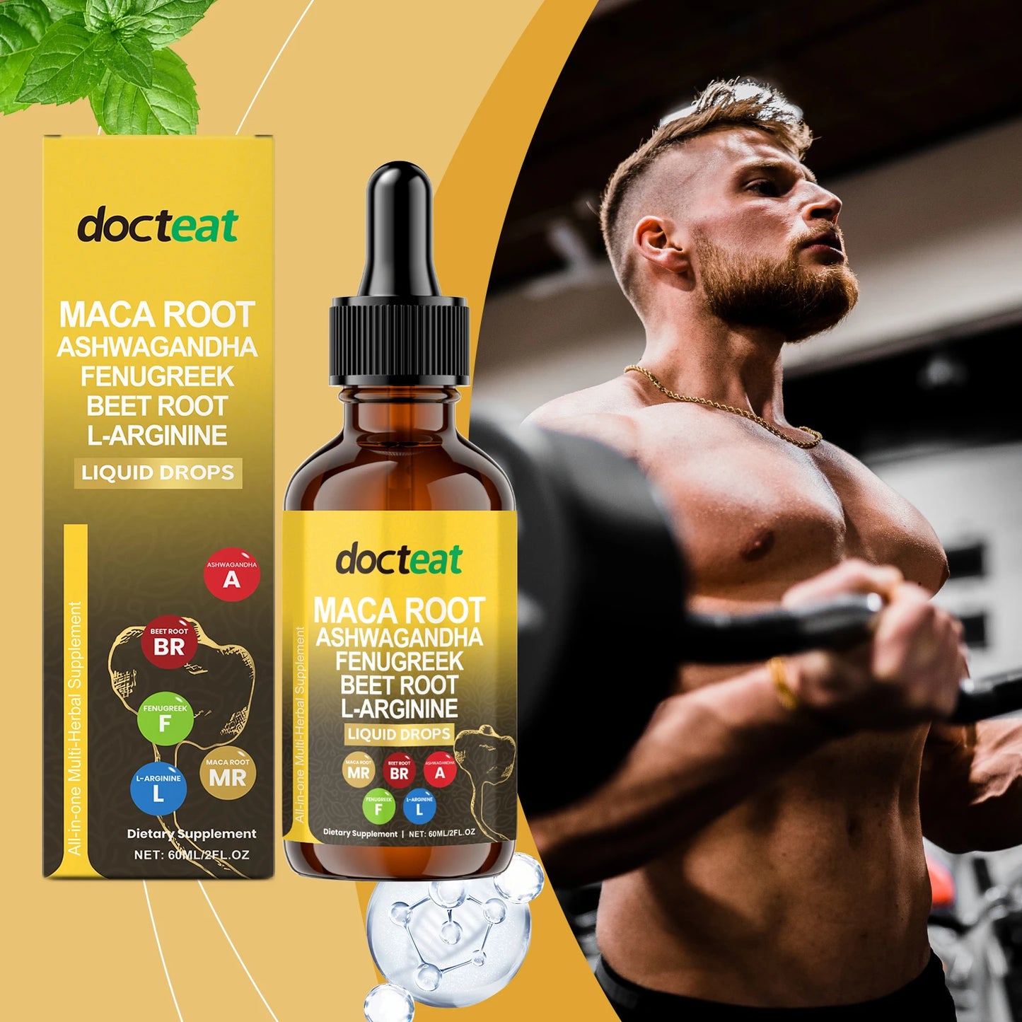 Maca Supplement -Improve Performance, Energy, Endurance Muscle Mass Improve, Balance Hormones for Women and Men