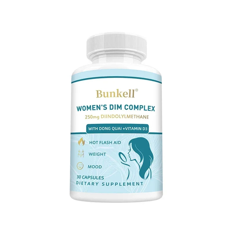 DIM Supplement with BioPerine Extract - Hormone Balance for Menopause & Prostate Health, Metabolism Boost, Body Balance