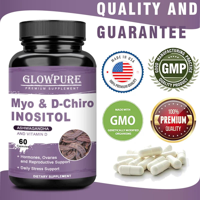 Hormone Balance Supplement for Women - Inositol with D3 for Menstrual Regulation, Hair Growth & Fat Support