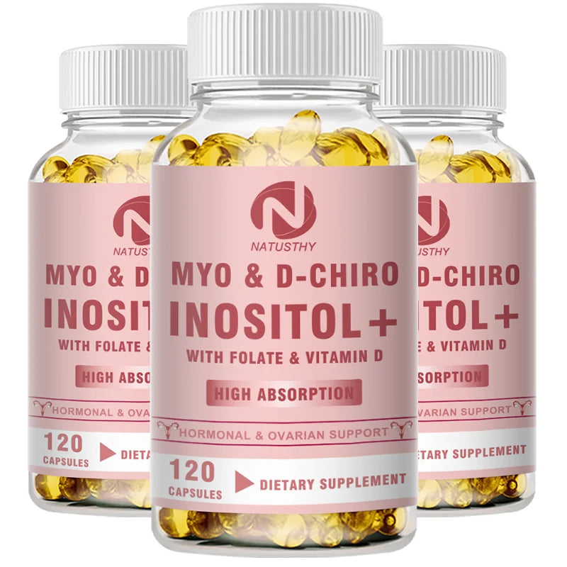 Inositol & D-Chiro Supplement For Women - Ideal 40:1 Inositol Ratio - Supports Hormone Balance, Regular Cycles & Ovarian Health