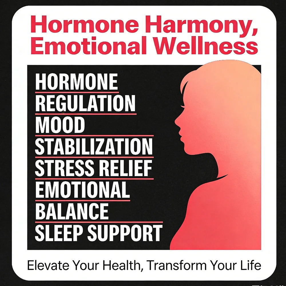 Herbal Menopause Supplement for Women To Support Female Hormone Balance and Healthy Ovarian Function, Enhancing Mood