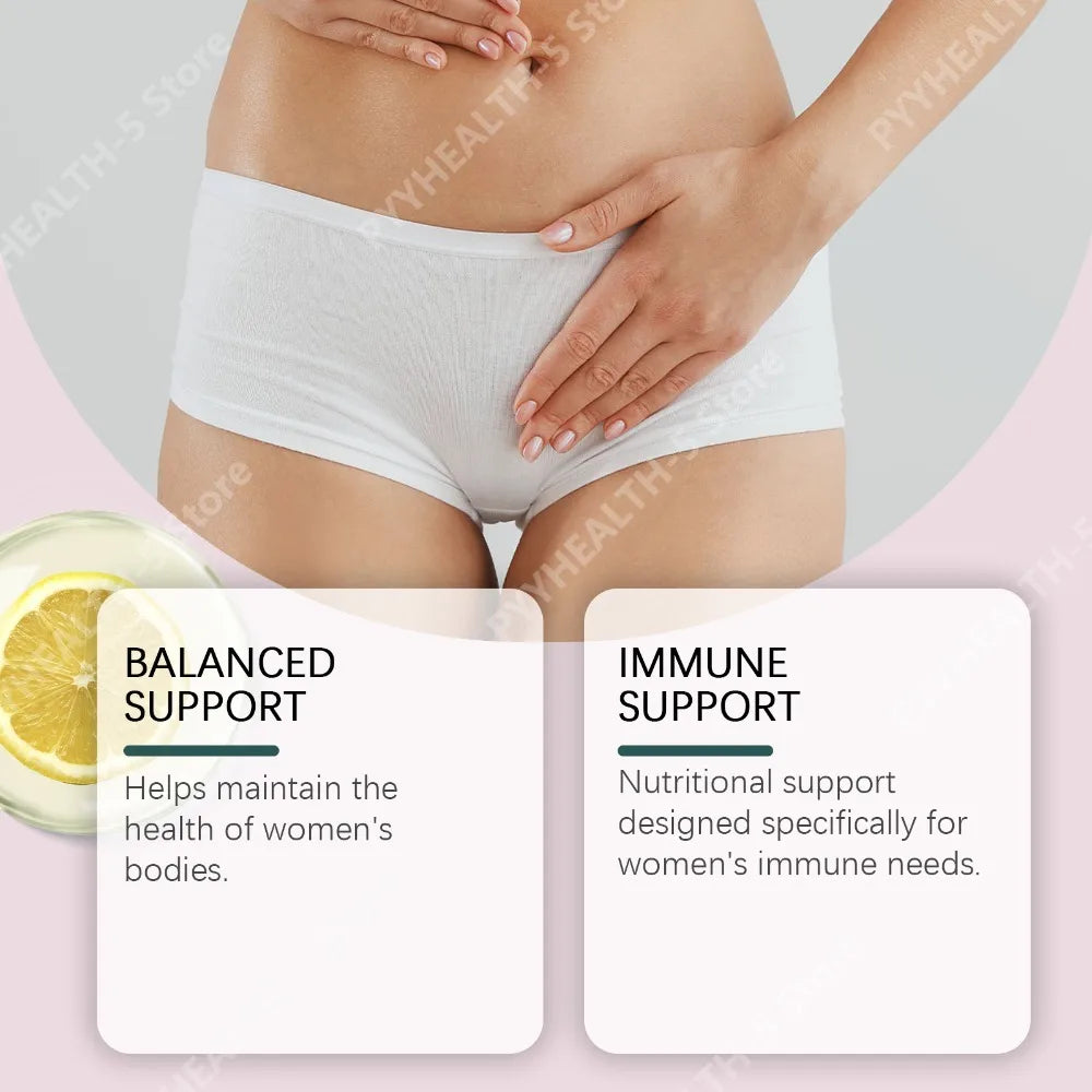 Googeer Women's Balance Gummies with Vitamin C Pineapple Fruit Powder Daily Supplement 60 Count 30 Servings for Women Wellness