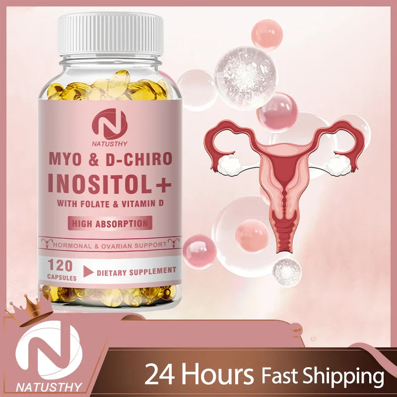 Inositol & D-Chiro Supplement For Women - Ideal 40:1 Inositol Ratio - Supports Hormone Balance, Regular Cycles & Ovarian Health