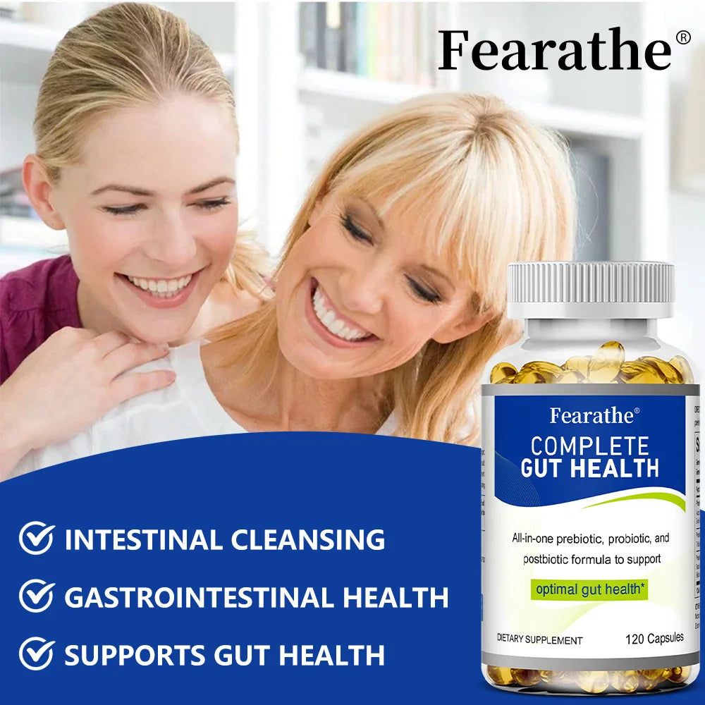 Probiotics Prebiotics & Postbiotics Complex Capsules, Digestive, Gut & Immune Wellness Supplement  for Women & Men, Vegetarian