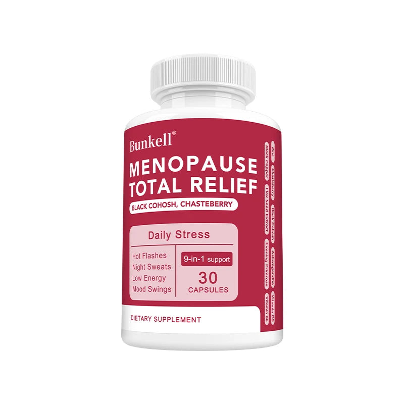 9-in-1 Herbal Menopause Supplement for Women - Hormone Balance Capsules for Night Sweats Hot Flashes & Mood Swings, Vegan