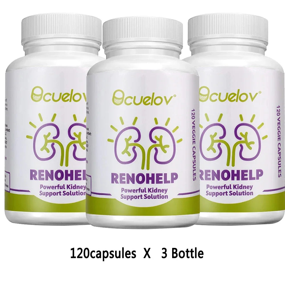 Bcuelov All Natural Kidney Support Supplement Promotes Healthy Kidney Function, Creatinine Levels and Glomerular Filtration