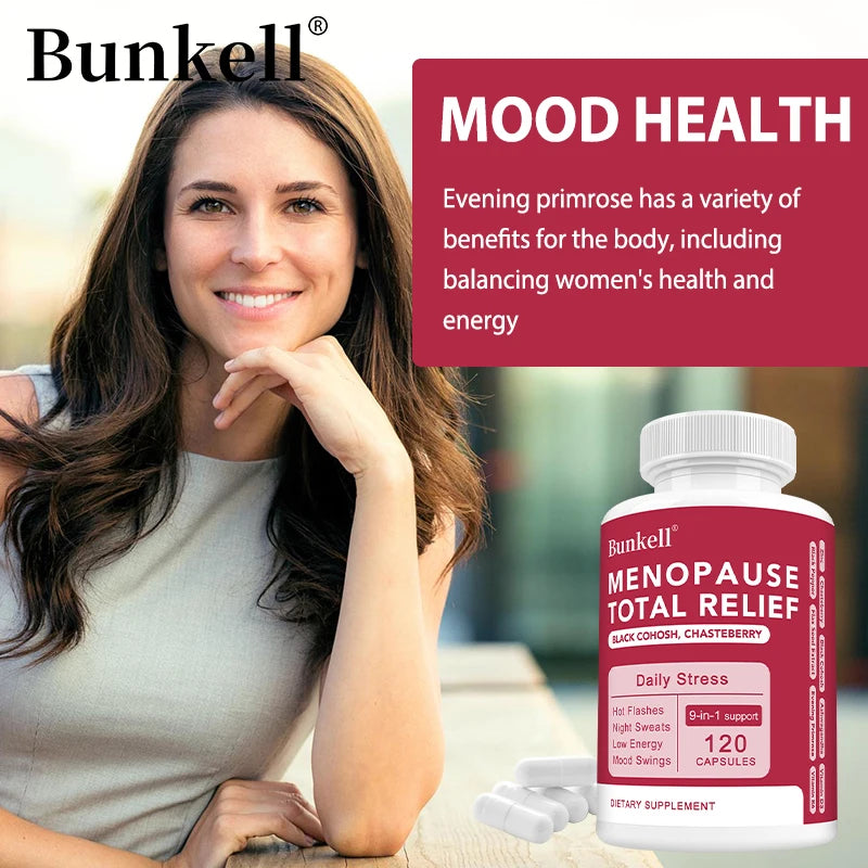 9-in-1 Herbal Menopause Supplement for Women - Hormone Balance Capsules for Night Sweats Hot Flashes & Mood Swings, Vegan