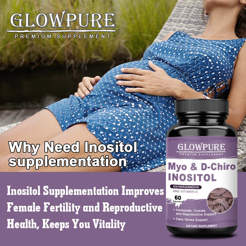 Hormone Balance Supplement for Women - Inositol with D3 for Menstrual Regulation, Hair Growth & Fat Support